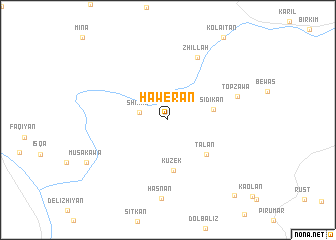 map of Haweran