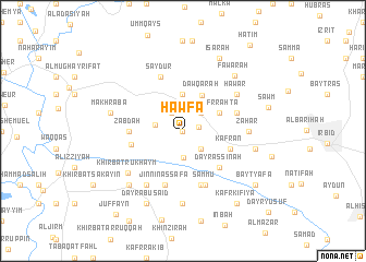 map of Ḩawfā