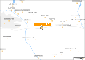 map of Hawfields