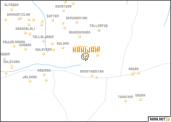 map of Ḩawījah