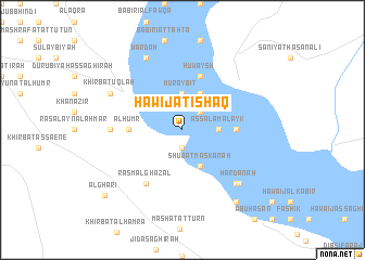 map of Ḩawījat Isḩāq