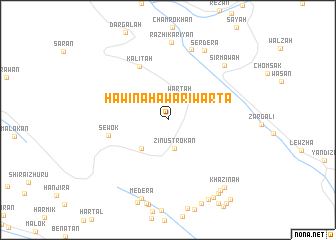 map of Hawīnahāwār-i Warta