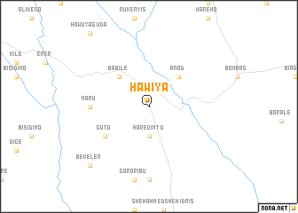 map of Hawīya