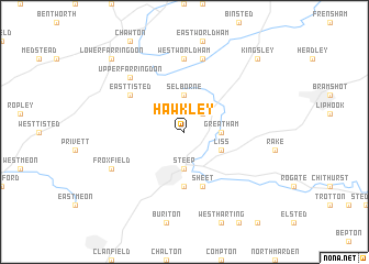 map of Hawkley