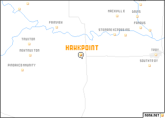 map of Hawk Point
