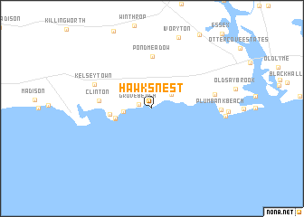 map of Hawks Nest