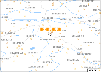 map of Hawkswood