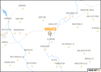 map of Hawks