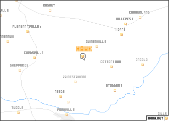 map of Hawk