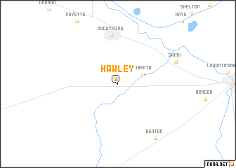 map of Hawley