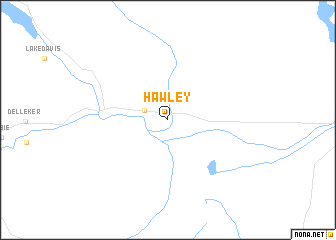 map of Hawley