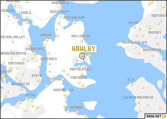 map of Hawley