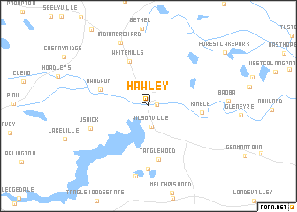 map of Hawley