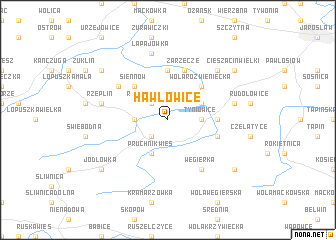 map of Hawłowice