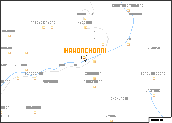 map of Hawŏnch\