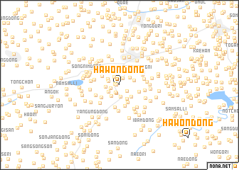 map of Hawŏn-dong