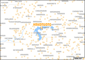 map of Hawŏn-dong