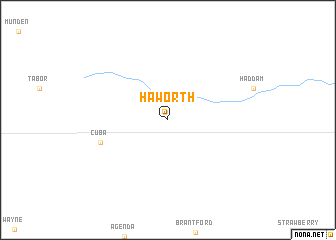 map of Haworth