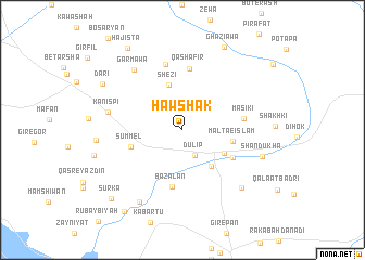 map of Hawshak