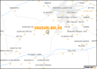 map of Ḩawsh al Balās