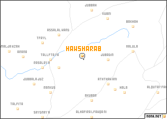 map of Ḩawsh ‘Arab