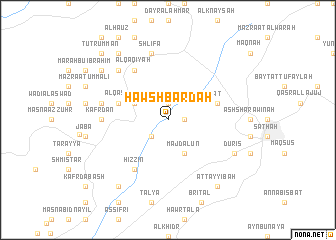 map of Ḩawsh Bardah