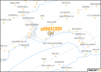 map of Hawstone