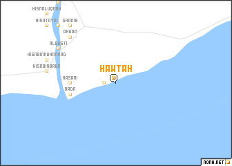 map of Ḩawţah