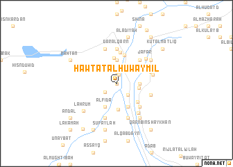 map of Ḩawţat al Ḩuwaymil