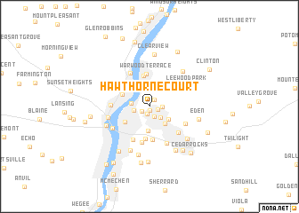map of Hawthorne Court