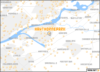 map of Hawthorne Park