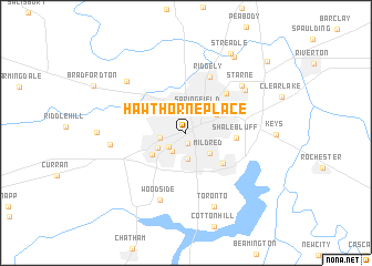 map of Hawthorne Place