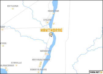 map of Hawthorne