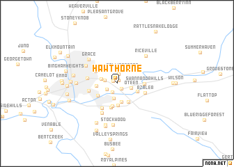map of Hawthorne