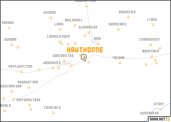 map of Hawthorne