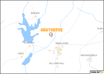 map of Hawthorne