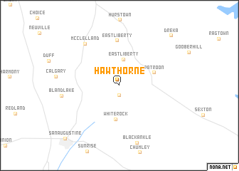 map of Hawthorne