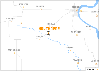 map of Hawthorne