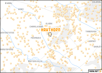 map of Hawthorn