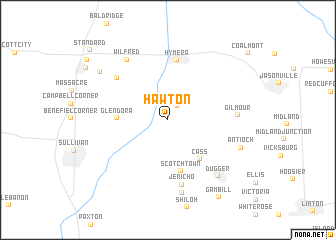 map of Hawton