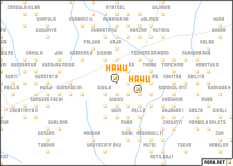 map of Hawu