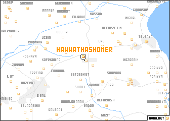 map of H̱awwat HaShomer