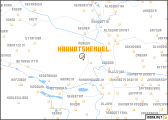 map of H̱awwat Shemuʼel