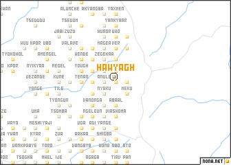 map of Hawyagh