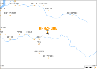 map of Hawzaung