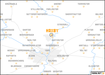 map of Haxby