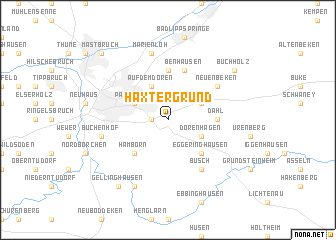 map of Haxtergrund