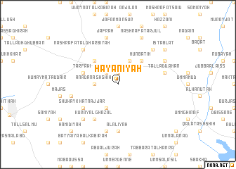 map of Ḩayānīyah