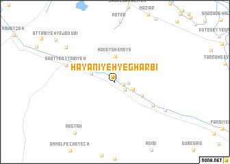 map of Ḩayānīyeh-ye Gharbī