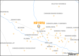 map of Ḩayā Nū